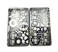 Copertura per pickup cava coperchio per chitarra Humbucker Shell Custodia protettiva professionale in ottone Texture per chitarra Copertura per pickup incisa artistica