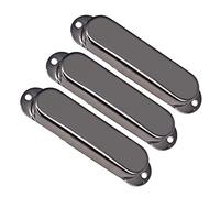 Copertura per pickup per chitarra elettrica, senza foro, colore nero, 77 x 18,2 mm (lunghezza x larghezza)
