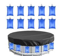 Copertura per piscina, 10 pezzi, resistente, set di copertura sicura, strumento di sicurezza per esterni, accessorio per la casa, villa, , hotel, spiaggia