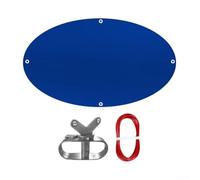 Copertura per piscina in tessuto Oxford 210D resistente e per piscine fuori terra durante i mesi invernali (4,5 m x 4,5 m)