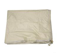 Copertura per piscina per mulinello solare, resistente, in materiale rivestito in argento, design resistente al vento, previene i residui di foglie per piscine rotonde, massimo 4,9 m