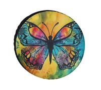 Copertura per pneumatici a farfalla Tie Dye, impermeabile, anti UV, da 28 pollici, per camper, camion, SUV, rimorchio, universale, per tutte le stagioni