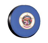 Copertura per pneumatici con bandiera dello stato del Minnesota da 14-17 pollici ruota pneumatico Diametertrailer auto camion pvc impermeabile protezione antipolvere