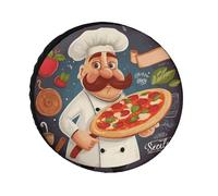 Copertura per pneumatici per pizza da chef impermeabile, anti UV, 61 cm, per asse singolo, per camper, camion, SUV, rimorchio, universale, per tutte le stagioni