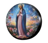 Copertura per Pneumatici Vergine Maria Rosa Durevole Copricerchi Protezione Solare Copertura della Gomma per Fuoristrada Autotreno Molti Veicoli S