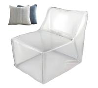 Copertura per poltrona a sacco - copertura riutilizzabile per poltrona sacco, copertura trasparente per sedia, organizer riutilizzabile in peluche per adulti e bambini, decorazione per la stanza dei