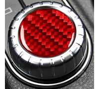 Copertura per pomello centrale in fibra di carbonio, accessorio per interni auto, per Mercedes-Benz CLA GLA C117 X156 2014-2019 (rosso)