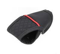 Copertura per pomello del cambio dell'auto, in pelle PU, protezione per pomello del cambio automatico e manuale di veicoli, nero, marrone, beige, grigio (nero rosso)