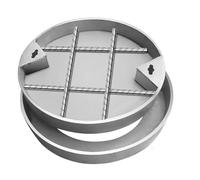 Copertura per pompa a pozzetto in acciaio inox resistente, invisibile, copertura per bacino di drenaggio per esterni, telaio e copertura per scarico del pavimento del garage (D60 cm)
