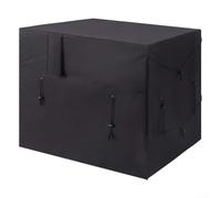 Copertura per pompa di calore per piscina OXsford 210D, protezione resistente alle intemperie per unità esterne, scudo invernale traspirante contro pioggia, sole, vento, nero, 39,7 x 33,8 XS