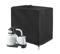 Copertura per pompa per piscina, impermeabile, filtro a sabbia, copertura per impianto di filtraggio, pompa autoaspirante per esterni, resistente ai raggi UV, impermeabile con protezione dalle foglie
