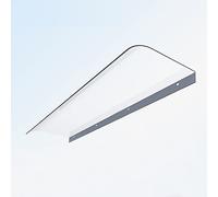 Copertura per porta anteriore in policarbonato trasparente OnePiece, per giardino, patio e portico, copertura per copertura esterna per protezione dagli agenti atmosferici