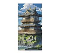 Copertura per porta architettura giapponese, bandiera primaverile estiva da appendere, cartello per portico, decorazione per esterni stagionali per cortile, per porta d'ingresso e portico