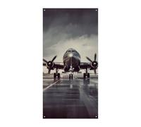 Copertura per porta artistica per aeroplano primavera estate bandiera da appendere portico cartello all'aperto stagionale vacanza cortile decorazione per porta d'ingresso e portico