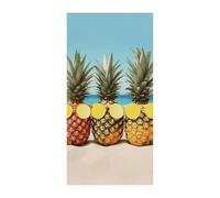 Copertura per porta con ananas geometrico giallo mare spiaggia primavera estate bandiera da appendere cartello portico all'aperto stagionale vacanza cortile decorazione per porta d'ingresso e portico