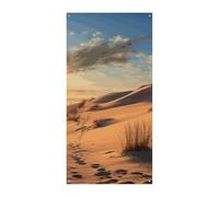Copertura per porta con dune di sabbia, bandiera da appendere, per primavera, estate, portico, esterno, festività, cortile, decorazione per porta d'ingresso e portico