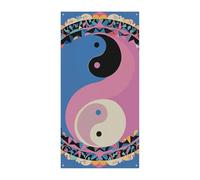 Copertura per porta con motivo Yin Yang, bandiera da appendere, per primavera, estate, portico, esterno, stagionale, decorazione da cortile, per porta d'ingresso e portico