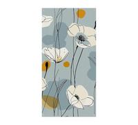 Copertura per porta con petali azzurri per primavera estate da appendere bandiera portico cartello all'aperto stagionale vacanza cortile decorazione per porta d'ingresso e portico