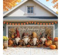 Copertura per porta del garage, decorazione rustica autunnale per esterni e interni, 2,1 x 4,9 m, decorazione per il giorno del Ringraziamento, 300 x 180 cm
