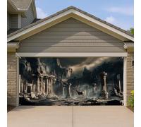 Copertura per porta del garage di antiche rovine, grande paesaggio mistico, decorazioni per porte del garage, scena fantasy per interni ed esterni, decorazione per la casa, autunno e tutto l'anno 400