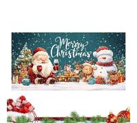 Copertura per porta del garage natalizio - 3,96 x 1,83 m decorazione, striscione di buon Natale, per festa invernale, giardino, parete, casa, patio, ufficio esterno interno