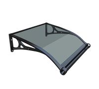 Copertura per porta esterna resistente ai raggi UV, con staffa in alluminio, 80 x 100 cm, protezione dalle intemperie per ingresso, patio e spazi esterni