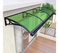 Copertura per porta esterna, veranda verde, per ingresso, balcone, patio e terrazza, 80 x 100 cm, protezione dalle intemperie per la casa