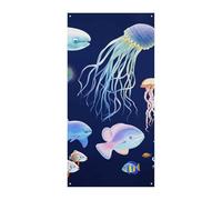 Copertura per porta estiva con animali marini acquatici grandi striscioni da appendere per porta di benvenuto, sfondo per porta d'ingresso, decorazione primaverile per interni ed esterni