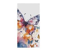 Copertura per porta estiva con farfalla ad acquerello, grandi striscioni da appendere, per porta di benvenuto, sfondo per porta d'ingresso, decorazione per interni ed esterni