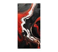 Copertura per porta in marmo nero e rosso, bandiera da appendere, per primavera, estate, portico, esterno, stagionale, decorazione per cortile, porta d'ingresso e portico