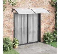 Copertura per porta in policarbonato cavo, tettoia resistente alle intemperie con accessori di montaggio inclusi per protezione contro pioggia e luce naturale