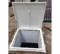 Copertura per porta quadrata in cellulolar, impermeabile, con maniglia, apertura a 90°, per lucernari soffitta, portelli di fuga, uscita cantina