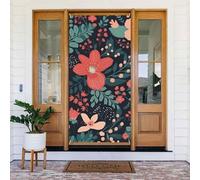 Copertura per porta stagionale portico segno porta banner semplice piccolo fiore primavera benvenuto coperture per porta anteriore grande portico anteriore banner decorazione sfondo festa decorazione