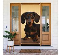 Copertura per porta stagionale portico segno porta banner Un simpatico bassotto Primavera Benvenuto Coperture per porta d'ingresso Grande Portico Anteriore Banner Decor Party Sfondo Decorazione per