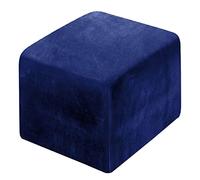 Copertura per pouf in velluto blu reale, fodera elasticizzata per sgabelli piccoli/medi/grandi e sedie con schienale alato, elegante protezione 3XL per mobili in pelle