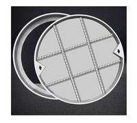 Copertura per pozzetti acciaio inox, coperchio a scomparsa con cornice, coperchio per gulli, con base, quadrato, per ispezione, invisibile, Elevata capacità di carico(80 * 80cm/31.5 * 31.5in)