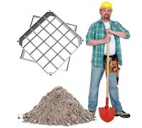 Copertura per pozzetti in acciaio inox, coperchio a scomparsa con cornice, coperchio per gulli, con base, quadrato, per ispezione, invisibile, per Cortile, marciapiede(5cm,70 * 70cm/27.5 * 27.5in)