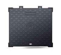 Copertura per pozzetto in ferro duttile, resistente, antiscivolo, con telaio rinforzato, coperchio settico per giardino, vialetto, marciapiede (60 cm)