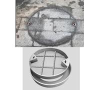 Copertura per pozzetto rimovibile resistente, resistente, 90 cm, per aperture di scarico di prato, giardino e pavimentazione, design ben nascosto e resistente alle intemperie