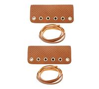 Copertura per presa a mano, per avvolgere la presa dei capelli, antiscivolo, in pelle sintetica retrò, piccola copertura con 2 cinghie, per Mos (marrone)