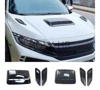 Copertura per presa d'aria Decorazione Trim Plastica universale per cofano auto Scoop Coperture per sfiato di aspirazione del flusso d'aria falso Accessori esterni per auto