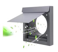 Copertura Per Presa D'aria Per Asciugatrice Esterna - Presa A Muro 17x17x3 Cm, Cappa Per Flusso D'aria In Acciaio Inossidabile, Design Resistente Alle Intemperie Con Schermo Protettivo | Copertura Di