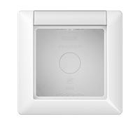 COPERTURA PER PRESA ELETTRICA DA INCASSO JUNG AP con campo scrittura e cornice integrata AS 581 ANA WW