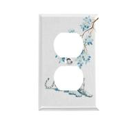 Copertura per presa elettrica semplice tigre bianca placca a muro 1 modulo doppia copertura per interruttore luce singola doppia copertura per presa singola doppia placca per interruttore elettrico