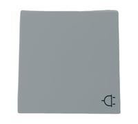 Copertura per presa Schuko con coperchio ribaltabile, bianco puro