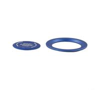 Copertura per pulsante di avviamento motore in alluminio anodizzato blu con anello Trim per Chevy Silverado 1500, Blazer, XT4, CT5, XT6, GMC 2019
