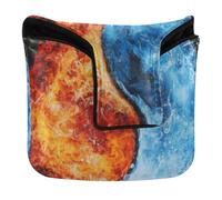 Copertura per putter da golf, con chiusura magnetica, per la maggior parte delle marche, in pelle PU, impermeabile, Yin e Yang Tai Chi