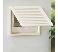 Copertura per quadro elettrico a ribalta, bianca, in plastica effetto legno, per contatore elettrico e scatola di derivazione per cavi di rete a bassa corrente(B,20x16in/50x40cm)
