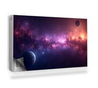 Copertura per Radiatore 100x60 cm Decorazione per Interni Tappetino Magnetico Senza Viti o Colla Montaggio Facile per Termosifone - Nebulosa di Stelle e Pianeti nello Spazio