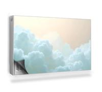 Copertura per Radiatore 100x60 cm Decorazione per Interni Tappetino Magnetico Senza Viti o Colla Montaggio Facile per Termosifone - Nuvole Pastello Luminose nel Cielo